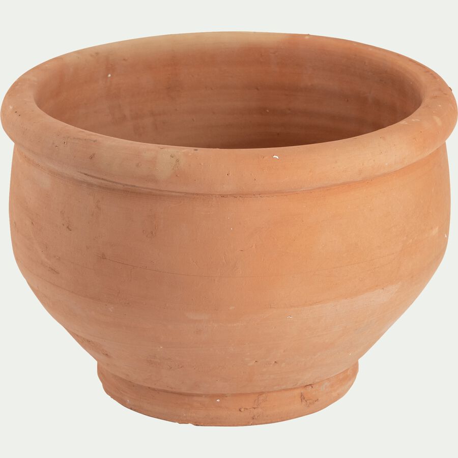 Pot en céramique kaolinite - rouge arcilla D33xH23cm-LOULAD