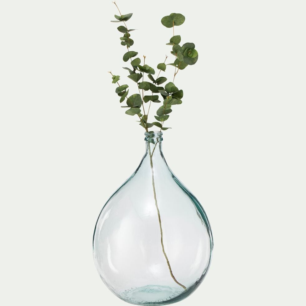 Vase ballon en verre recyclé - transparent D40xH-AUBAGNO