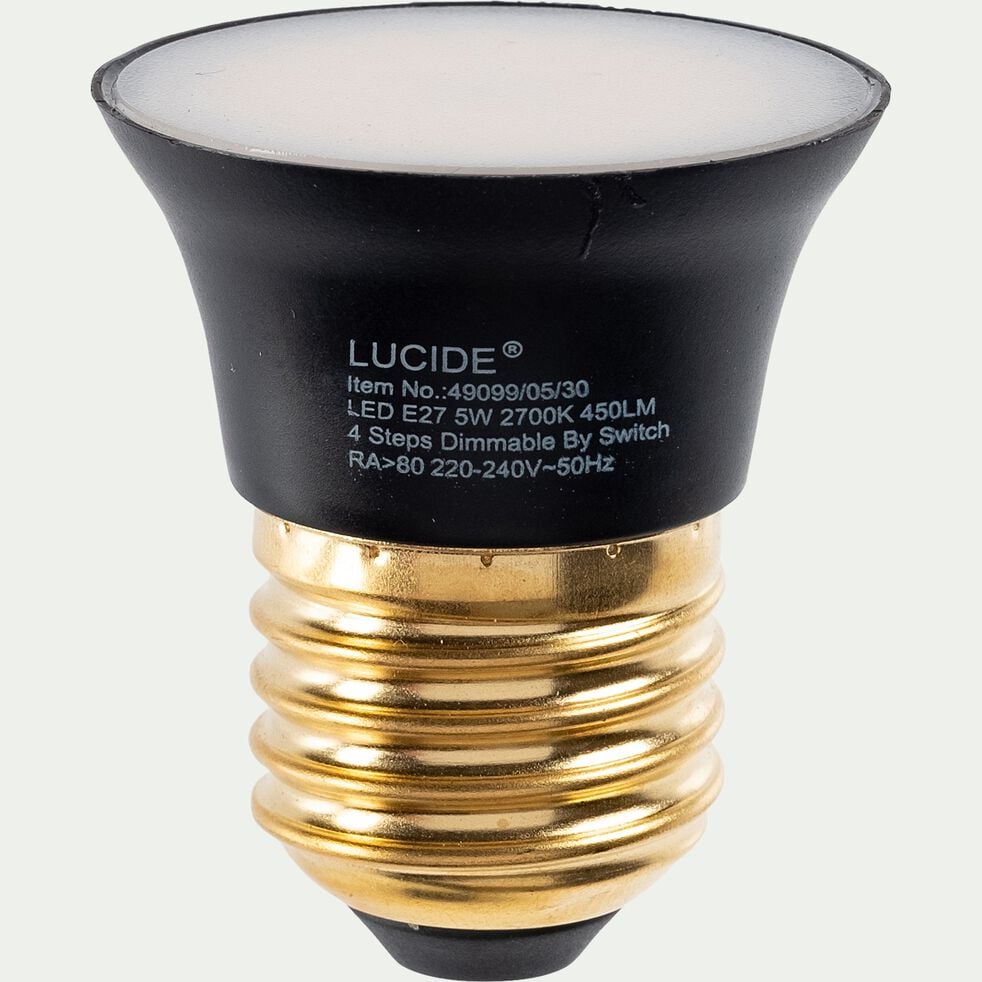 Ampoule LED chaude 5W - noir D4,30cm-G45
