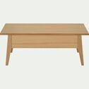 Table basse en bois avec plateau relevable - naturel-AGOSTA