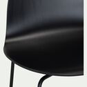 Chaise de bar avec coque en contreplaqué moulé de hêtre - noir H66cm-IZA