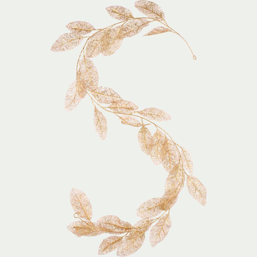 Guirlande de feuilles artificielles - doré L190cm-VARILA