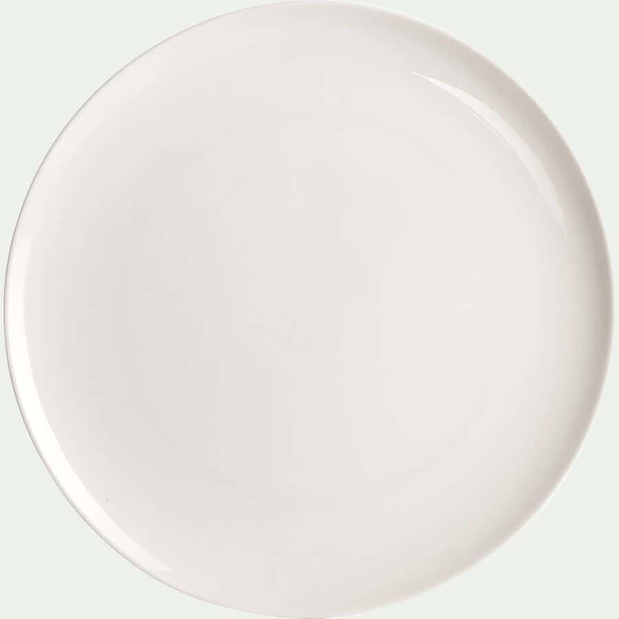 Assiette plate en porcelaine légère qualité hôtelière D25cm-SENANQUE