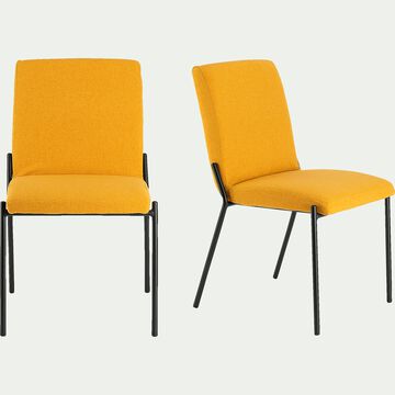 chaise en tissu - jaune-JASPE