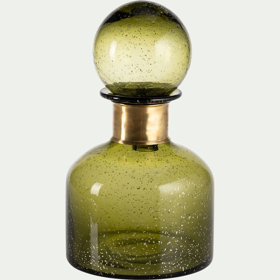 Vase en verre - vert D15xH26cm-VOTEILLE