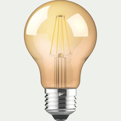 Ampoule LED déco à filament - E27 D6cm blanc chaud-STANDARD