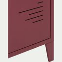 Armoire 1 porte en acier - rouge sumac H200cm-LOFTER