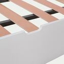 Lit gigogne tiroir de lit en bois 90x200cm - blanc-POLLUX