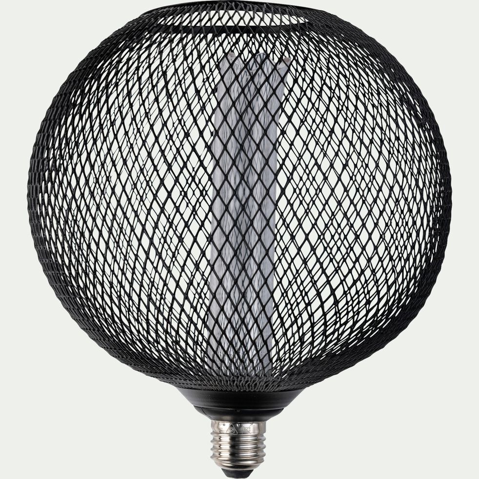 Ampoule filaire globe blanc chaud - noir 21,5cm-BETTY