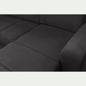 Canapé d'angle convertible en tissu  - gris ardoise-ORIGANO