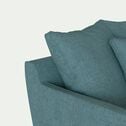Canapé 5 places fixe en tissu - bleu niolon-LENITA