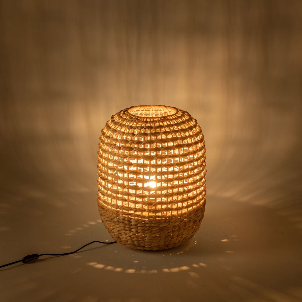 Lampe en rotin - naturel D40xH50cm-VENACO