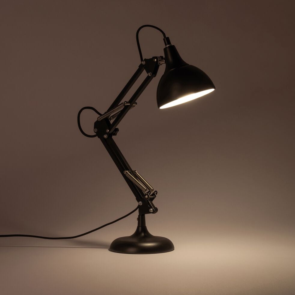 Lampe en métal - noir H55x12cm-XXL