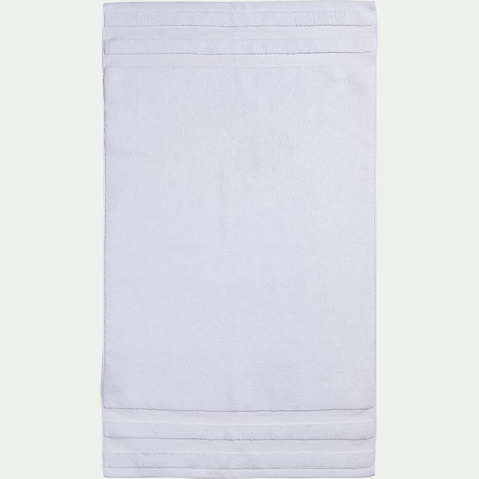 Tapis de bain qualité hôtelière en coton -  blanc 50x80cm-RIVIERA