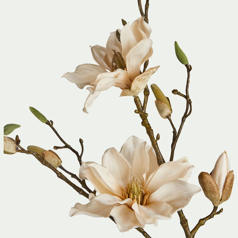 Fleurs de magnolia artificielles - rose pale H86cm-MAGNOLIA