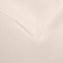 Housse de couette rayée en satin de coton - rose grège 240x220cm-SANTIS