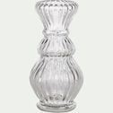 Vase amphore en verre D8,25xH16,5cm - transparent-HUMOLIZA