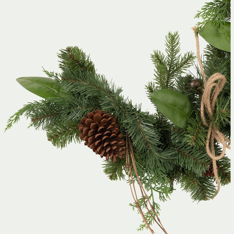 Guirlande de Noël en feuillage artificiel L183cm - vert-LANDON
