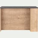 Ilot central de cuisine en bois avec rangement réversible L140cm - naturel-GABIN