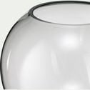 Vase graphique en verre teinté - gris D16xH32cm-PIRAEUS