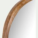 Miroir ovale en bois de manguier - naturel H120cm-ARDARA