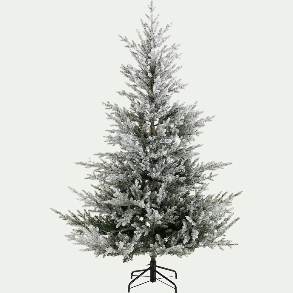 Sapin de Noël artificiel enneigé - blanc H180cm-VEDRE