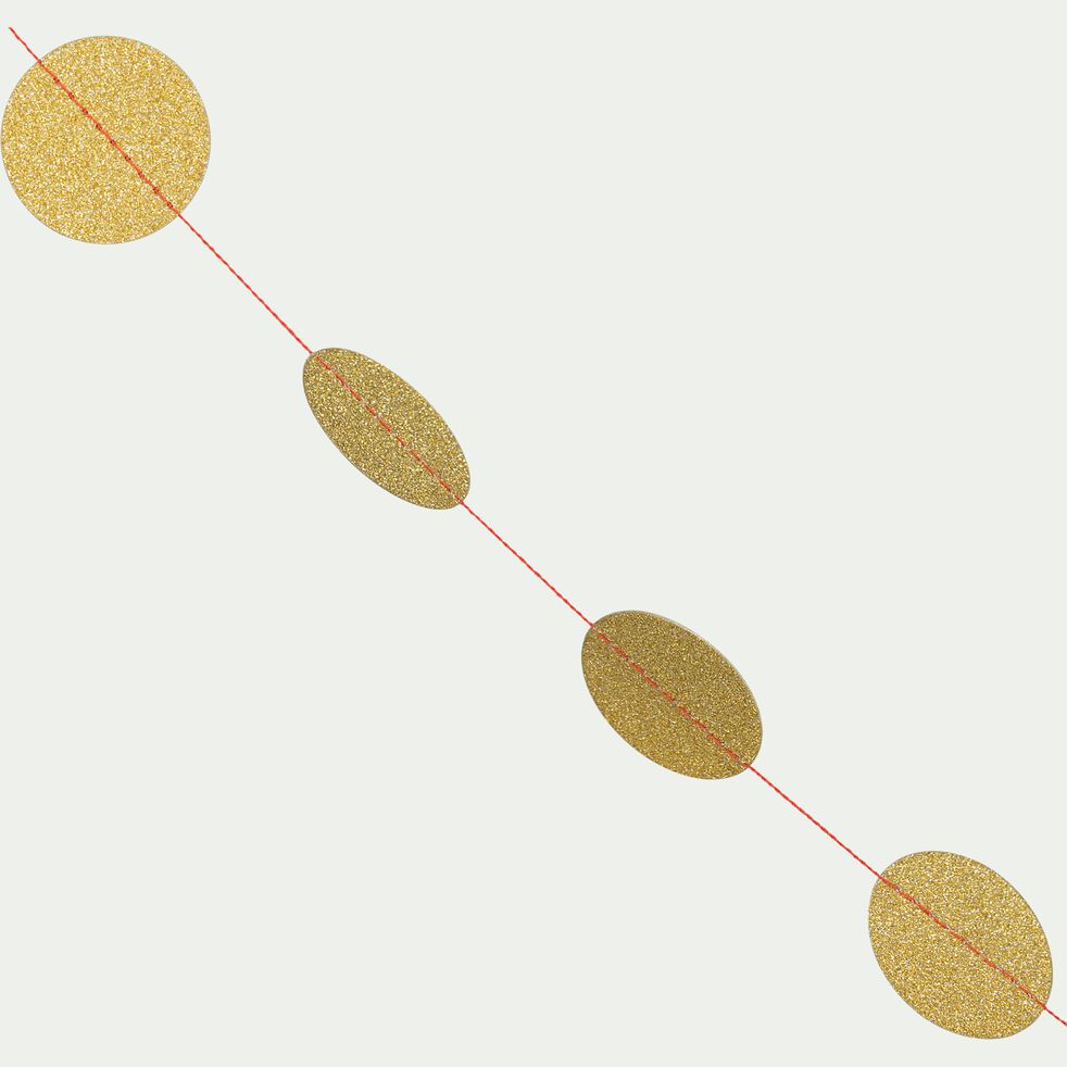 Guirlande décorative ronds l3m - multicolore dorés-LINDA
