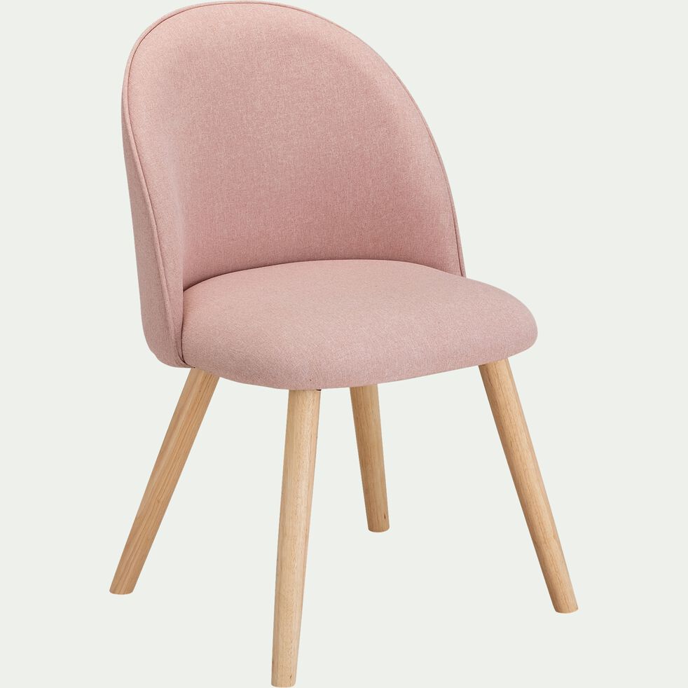 Chaise rétro en tissu - rose rosa-GAROS