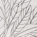 Tapis rond intérieur et extérieur motif laurier - blanc écru D120cm-LAURIER