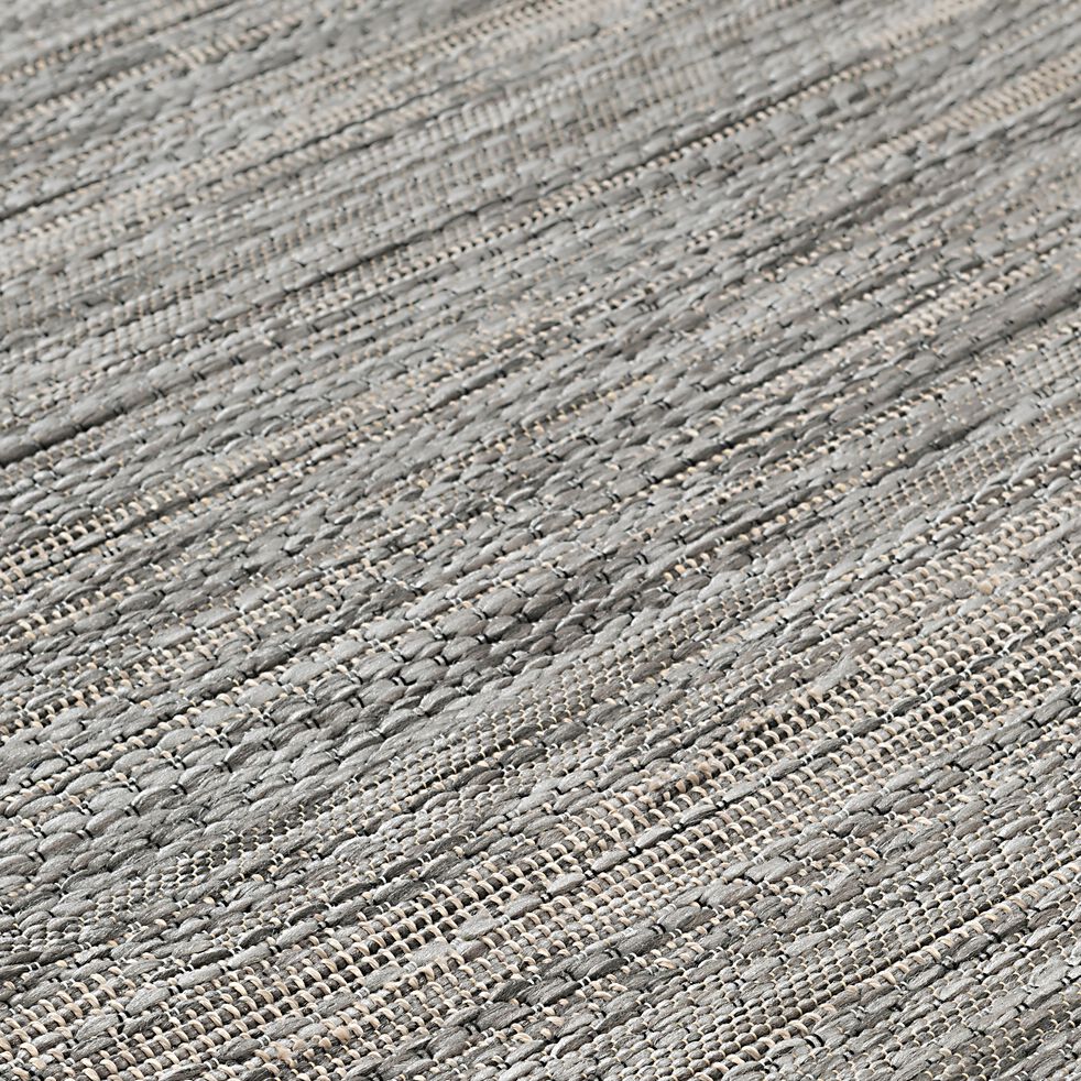 Tapis intérieur et extérieur uni - gris 120x170cm-CAMOMILLE