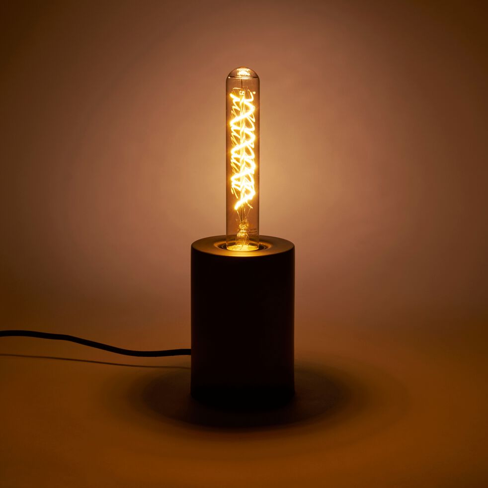Ampoule LED décorative ambre H20cm culot E27-TUBE