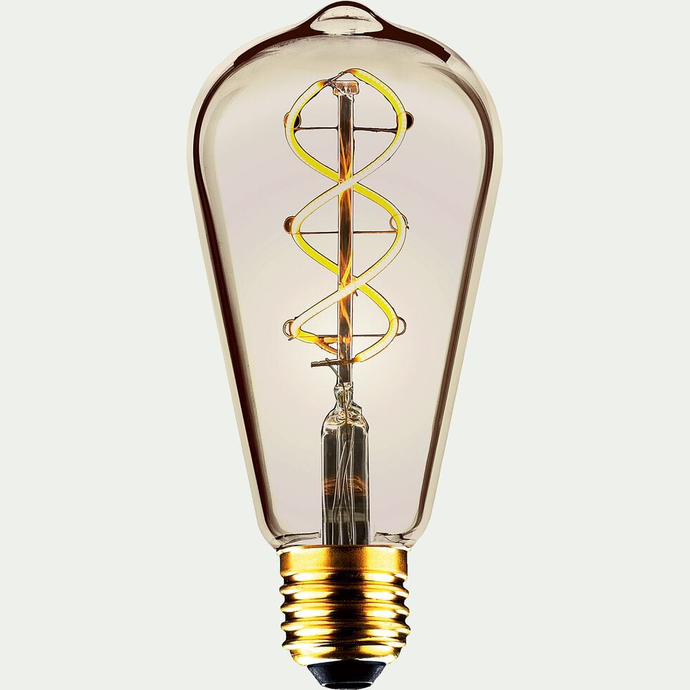 Ampoule LED décorative ambrée H14cm culot E27-POIRE