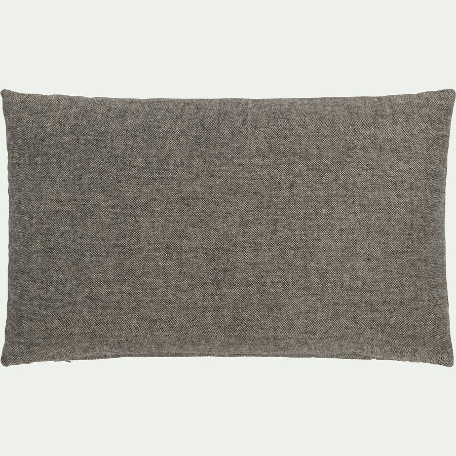 Coussin chambray en polyester - gris clair 30x50cm-CORBIN