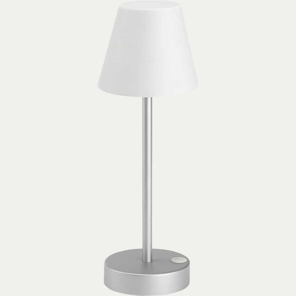 Lampe nomade rechargeable - argenté H32xD11cm-LOLA SLIM
