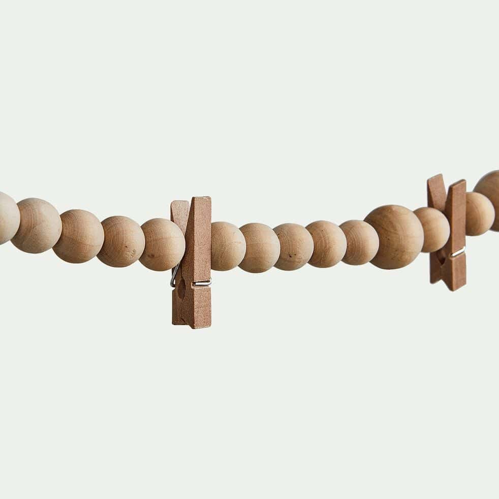Guirlande de bois avec pinces L150cm - ADELE - alinea