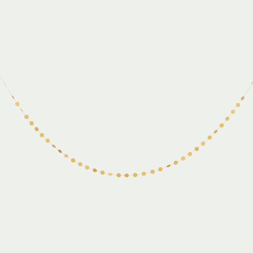 Guirlande décorative ronds l3m - multicolore dorés-LINDA