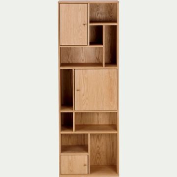 Bibliothèque déstructurée en bois - bois clair L60xl30xH180cm-INO
