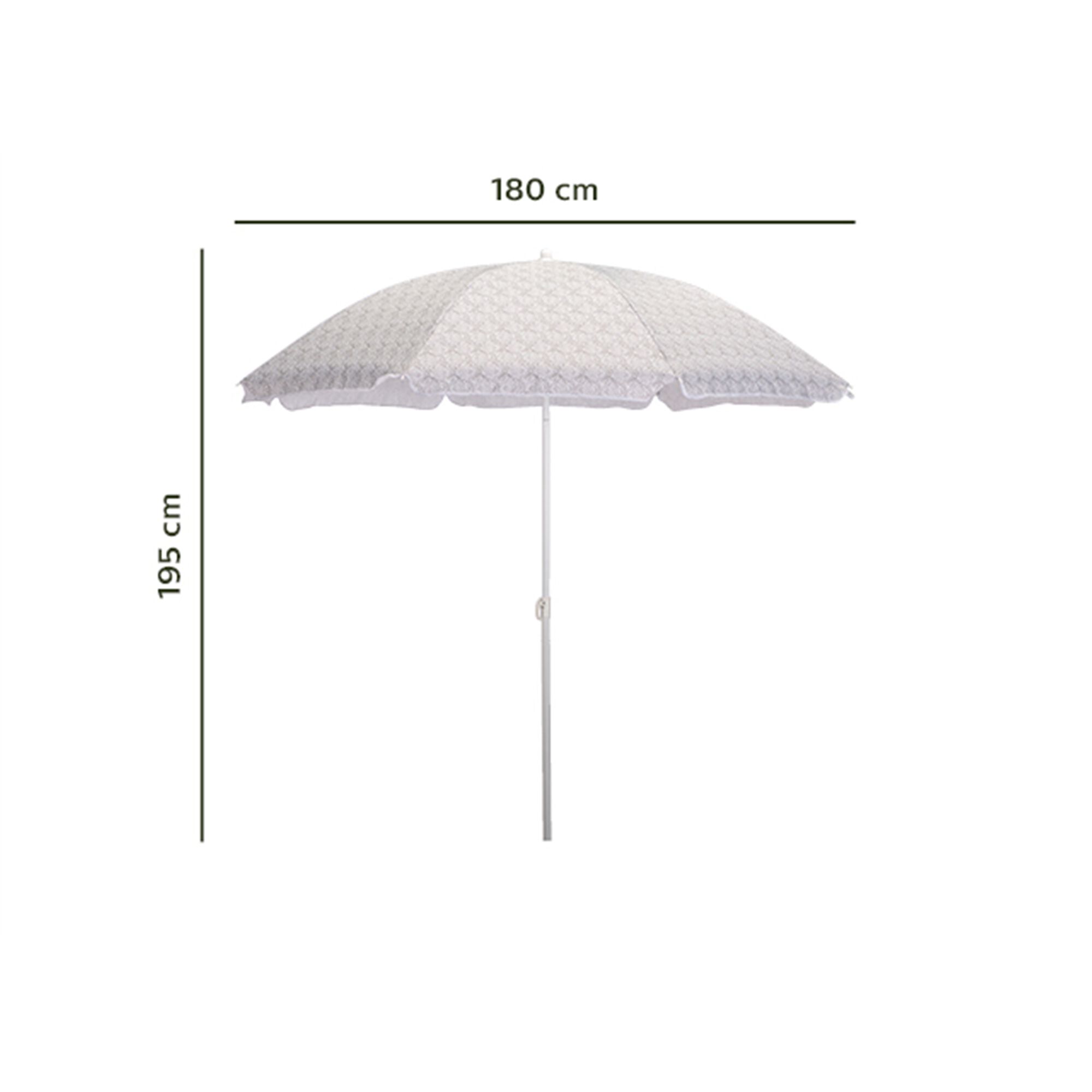 Parasol de plage motif amande (D180cm)-GASSIN
