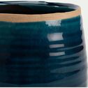 Pot craquelé en céramique - bleu D15xH14cm-PABEKH