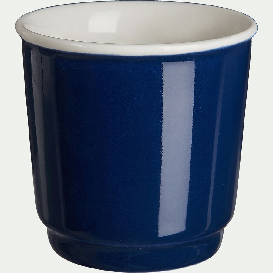 Tasses à expresso - bleu figuerolles 9cl-CAFI
