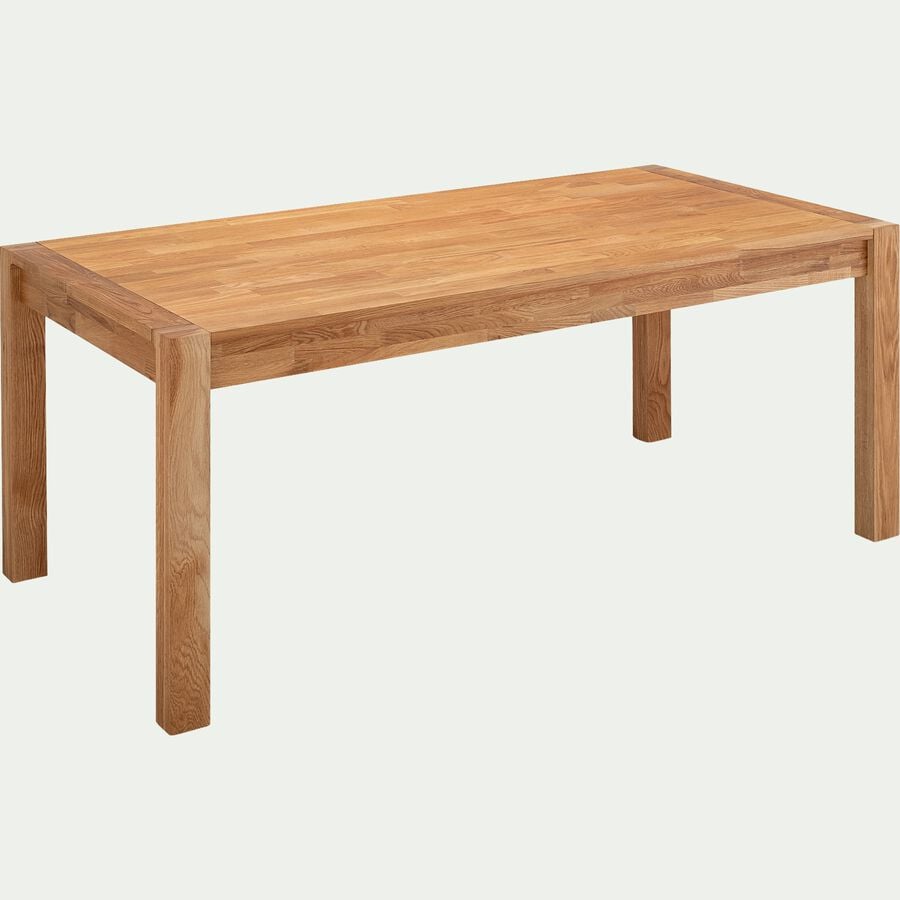 Table ronde extensible en chêne brun 140 cm PALERME