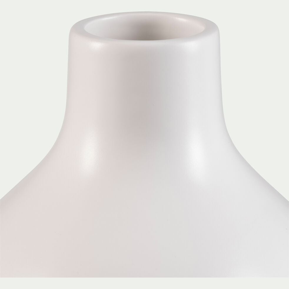 Vase en céramique - blanc H30cm-HYDRIE