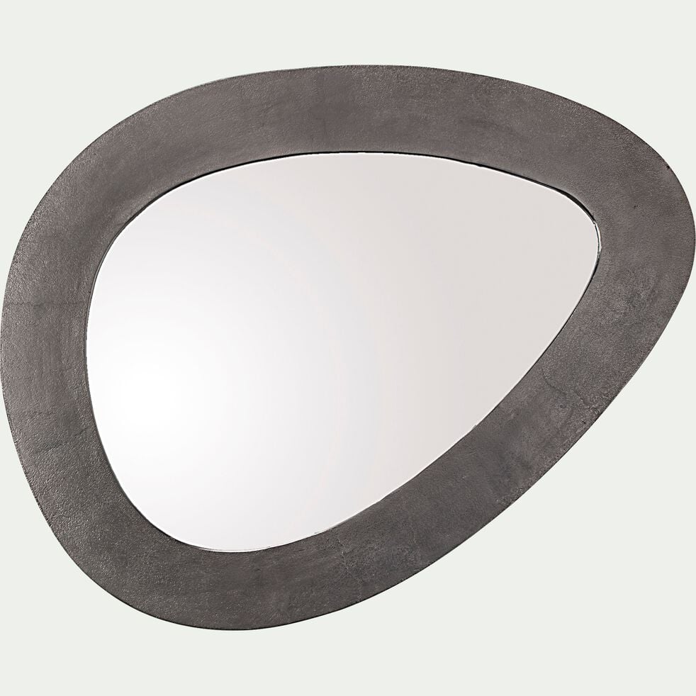 Miroir organique en aluminium - noir 82x108cm-VOZE