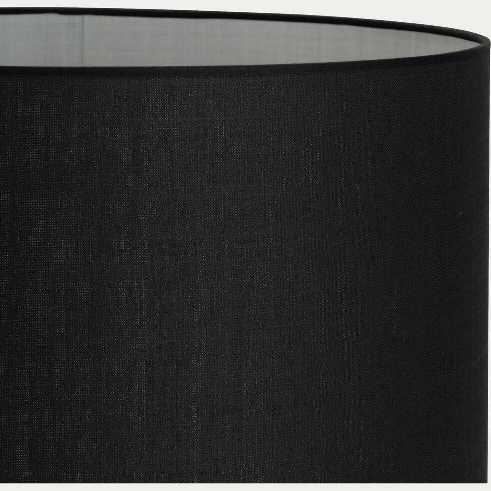 Abat-jour non-électrifié en coton - D50x30cm noir-TRIX