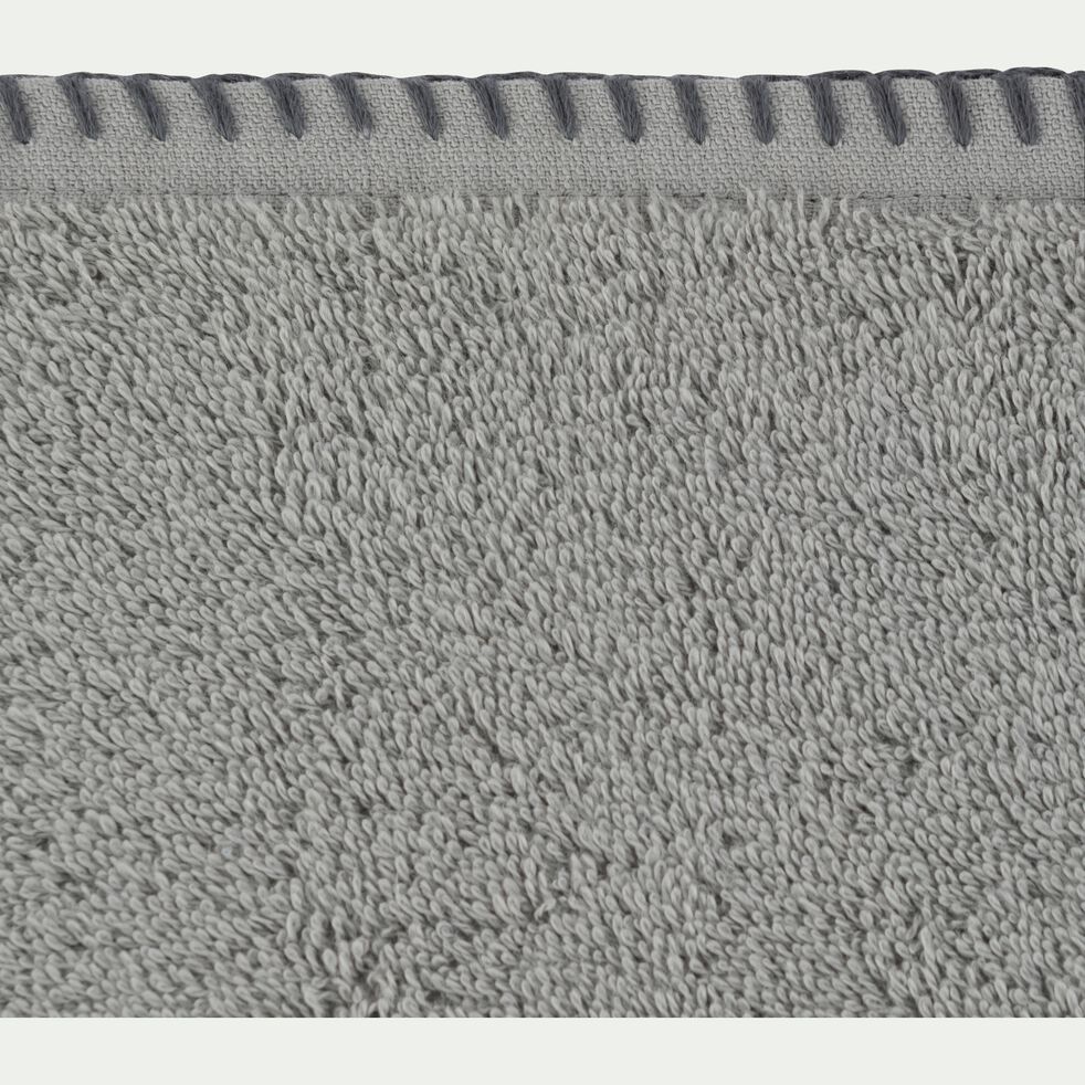 Drap de douche en coton - gris restanque 70x140cm-YNES