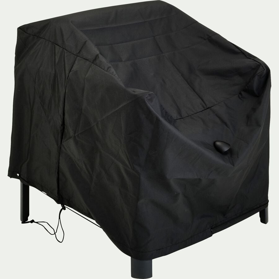 Housse de protection pour fauteuil de jardin (75x75xH60cm) - noir-RIANS