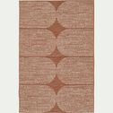 Tapis intérieur et extérieur à motifs losanges - brun rustrel 200x290cm-SAFI