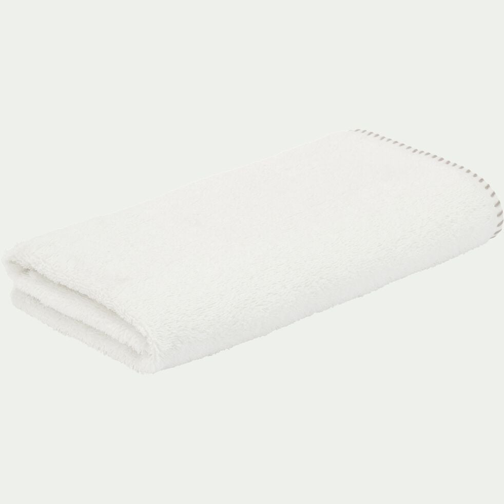 Serviette de toilette en coton - blanc ventoux 50x100cm-YNES