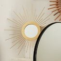 Miroir soleil en métal - doré D31cm-ELIO