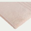Drap de bain bouclette en coton - rose grège 100x150cm-NOUN